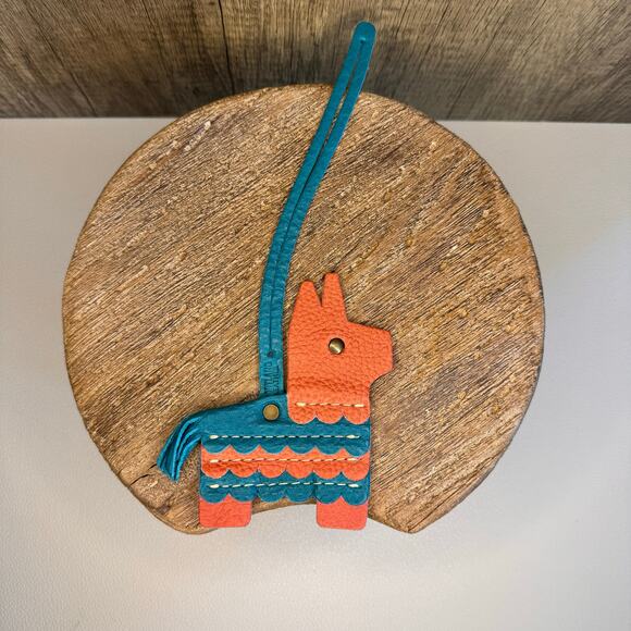 Portland Leather Pinata Tassel WATERMELON Pinata Bag Charm Llama NEW FAST SHIP - Picture 4 of 6